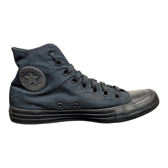 CONVERSE ALL STAR CHUCK TAYLOR CANVAS BLACK/BLACK MONO HI-TOP M3310 SB4 - Picture 6 of 9